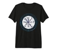 Helm of Awe Aegishjalmur Norse Rune Illustration T-Shirt Haut de Gamme