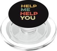 Helme Me Help You Funny Meme Viral Pop Culture Therapy Blague PopSockets PopGrip pour MagSafe