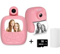 HELMER mini imprimante thermique portable avec caméra TP02/ 2.0" IPS/ 1200mAh/ USB-C/ Android/ iOS/ pink