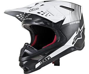 Helmet Alpinestars Supertech S-M10 Dyno Black Matte/Carbon/White XL