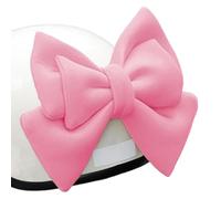 Helmet Bowknot - Adhesive Fashion Decor, Removable Suction Cup Ornament with Playful Finish, Stylish Accessory with Decorative Touch, Bow, Outdoor Aid for Commuting, Riding, Skiing, Cycling, Sports