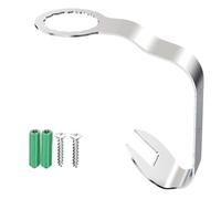 Helmet Hanger - No Drill Helmet Storage - He.lmet Hook - Stainless Steel Wall Mount with Adhesive Setup for Hats Bags Keys Clothes, No-Drill Helm.et Holder for Garage Hallway Living Room Use