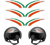 Helmet Sticker, 3 Pairs Of Italian Flag Decals, Italian Flag Stickers, Sports Stickers, Cool Motorcycle Stickers, For Motorcycle, Helmet, Car, Bike, Scooter