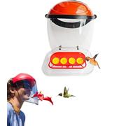 Helmet-Style Hummingbird Feeders,Wearable Hummingbird Feeders Mask,Wild Bird Feeder Hands-Free Helmet Design with Adjustable Headband,Suitable for Garden Outdoor Patio Accessory