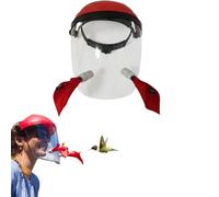Helmet-Style Hummingbird Feeders,Wearable Hummingbird Feeders Mask,Wild Bird Feeder Hands-Free Helmet Design with Adjustable Headband,Suitable for Garden Outdoor Patio Accessory