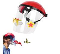 Helmet-Style Hummingbird Feeders,Wearable Hummingbird Feeders Mask,Wild Bird Feeder Hands-Free Helmet Design with Adjustable Headband,Suitable for Garden Outdoor Patio Accessory