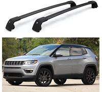 HELMOP Barres Toit Voiture, pour Jeep Compass 2017 2018 2019 2020 2021 2022 2023, Barres transversales de Toit de Voiture Rails Rack Porte Bagages sur Le Toit
