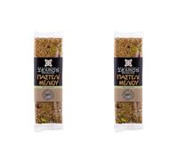 Helmos Pasteli - Barre de Sésame au Miel Grec et Pistaches 75 g (paquet de 5) (Lot de 2)