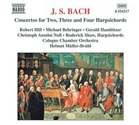 Helmut Muller-Bruhl – Concertos pour 2, 3 ou 4 clavecins BWV 1060–1065 – NAXOS