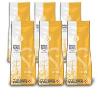 Helmut Sachers Kaffee - Crème, issue d'excellentes variétés d'Amérique du Sud et du Central pour un café achevé, grillé durablement en Autriche - grains de café entiers, 6 x 500 g