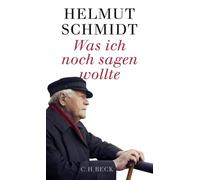 Helmut Schmidt Was ich noch sagen wollte (Poche)