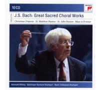 HELMUTH RILLING/BACH C. STUTTGART - JS BACH-GREAT SACRED CHORAL WORKS 10 CD NEUF