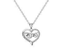 HELORET Collier animal chat/renard/loutre/paresseux/vache/vache des Highlands/koala - Cadeau pour femme, Laiton, Zircone cubique