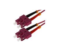 Helos - 10m Om4 Sc/sc Câble De Fibre Optique Violet (115825)