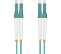 Helos 115718 Câble patch fibre optique 50/125µm OM3 LC duplex aqua