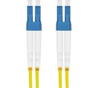 Helos 115731 Câble patch fibre optique 9/125µm OS2 LC Duplex jaune