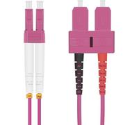 Helos 115758 Câble patch fibre optique 50/125µm OM4 SC/LC violet érica