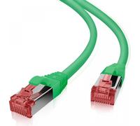 Helos 118018 helos Patchkabel S/FTP Cat 6 vert Câble réseau