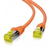 Helos 118192 Câble patch S/FTP Cat 6a orange 10m Câble réseau