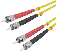 Helos 126381 Câble patch Helos à fibres optiques ST/ST duplex jaune 3,0m