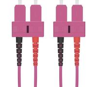 Helos 165391 Câble patch fibre optique 50/125µm OM4 SC duplex violet érica