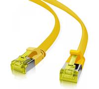Helos 205248 Câble patch ultra-plat Cat 6a réseau jaune