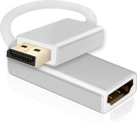 Helos 288462 Câble adaptateur Helos DisplayPort HDMI Adaptateur argenté
