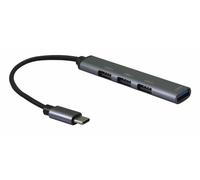 Helos 344447 hub & concentrateur USB 3.2 Gen 2 (3.1 Gen 2) Type-C 5000 Mbit/s Gris