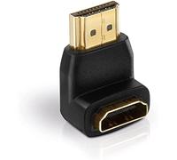 Helos Adaptateur HDMI St/HDMI Bu. coudé 270°, Full HD, Basique, Noir
