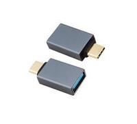 Helos Adapter OTG, USB 3.1 A Buchse/Type-C? Stecker, PREMIUM, dunkelgrau OTG Adapter USB 3.1 A Bu./Type-C? St. , PREMIUM , Aluminium-Gehäuse , Übertragungsrate: 5000 Mbit/s , vergoldete Kontakte , ans