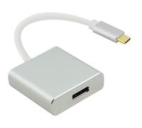 Helos Adaptor Cable USB 3.1 Type-C Male/DisplayPort 1.2 Female Premium Silver