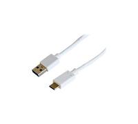 Helos - Câble USB - USB-C (M) pour USB type A (M) - USB 3.1 - 1 m - blanc