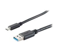 Helos - Câble USB - USB-C (M) pour USB type A (M) - USB 3.0 - 1 m - moulé - noir