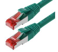 Helos CAT 6 Patch Cable S/FTP, PIMF green 1 m