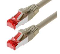 Helos CAT 6 Patch Cable S/FTP, PIMF grey 10 m