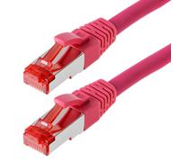 Helos CAT 6 Patch Cable S/FTP, PIMF magenta 1 m