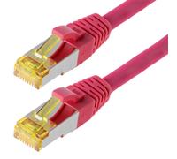 Helos CAT 6s patch cable magenta 15 m