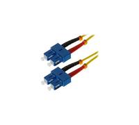 Helos - Cordon de raccordement - mode unique SC (M) pour mode unique SC (M) - 1 m - fibre optique - duplex - 9 / 125 micromètres - OS2 - jaune
