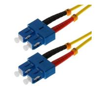 Helos Fibre Optic Patch Cable SC/SC Duplex 9/125μm OS2 Yellow 15 m