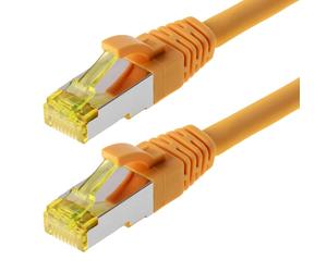 Helos Patchkabel S / FTP (PIMF) CAT 6a - Connection cable, 2m, orange