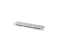 Helos - Tableau de connexions - CAT 6a - STP - RJ-45 X 24 - gris, RAL 7035 - 1U - 19"
