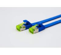 Helos Ultra Flat Patch Cable U/FTP Cat 6a 15 m Blue