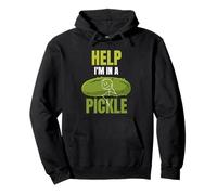 Help I'm in A Pickle Jeu de Mots Sarcastique drôle pour Les Amateurs de cornichons Sweat à Capuche