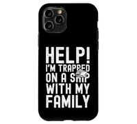 Help I'm Trapped on A Ship with My Family Funny Cruise Coque pour iPhone 11 Pro