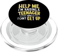 Help Me I'm Raising a Teenager and I Can't Get Up Teen Dad PopSockets PopGrip pour MagSafe