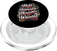 Help The Intrusive Thoughts are Winning Overthinking - PopSockets PopGrip pour MagSafe