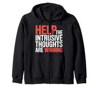 Help The Intrusive Thoughts are Winning Overthinking |- Sweat à Capuche