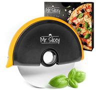 Helperfect® NEW 2022 Mr. Slicey - coupe extra facile de la pizza et bien plus encore - coupe-pizza avec lame tranchante en acier inoxydable + lèvre en caoutchouc de sécurité