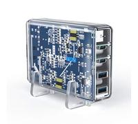 helpers lab Adaptateur Chargeur de Voyage Secteur 105W PD Double de Type-C avec 2 USB-C PD & 2 USB- Compatible avec 2020/2019 MacBook Pro, 2020/2018 MacBook Air, 2020 iPad Pro, iPhone 11 Plus