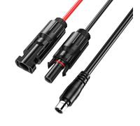 helpers lab Connecteur solaire vers DC8020 Adaptateur Panneau solaire Câble d'extension Câble Compatible pour Jackery 3000 2000 1500 1000 Pro / 2000 1000 700 600 Plus générateur solaire Powerstation